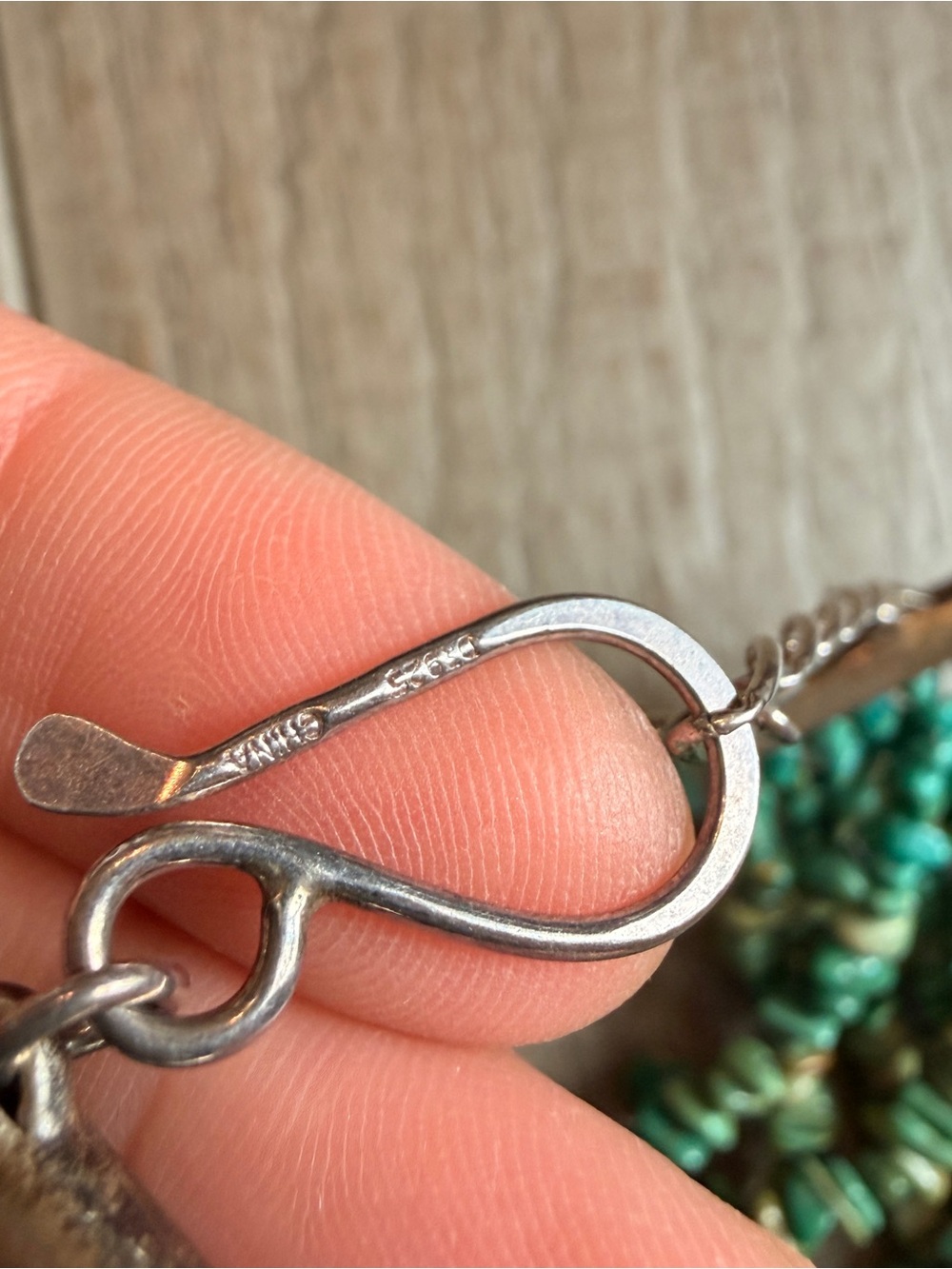 Needs REPAIR Jay King DTR mine finds sterling silver strand turquoise necklace - Picture 4 of 12